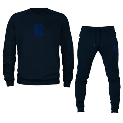 Men's Rice Owls Logo Crewneck Sweatshirt Joggers Suit