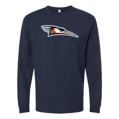 Men's Delmarva Shorebirds Logo Cotton Long Sleeve T-Shirt