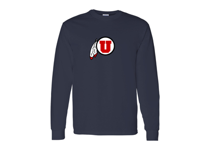 Men's Utah Utes Gildan Heavy Cotton Long Sleeve T-Shirt