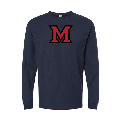 Men's Miami Ohio RedHawks Logo Long Sleeve T-Shirt
