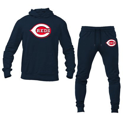 Men's Cincinnati Reds Logo Hoodie Joggers Set