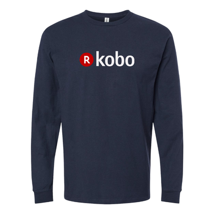 Men's Kobo Logo Cotton Long Sleeve T-Shirt