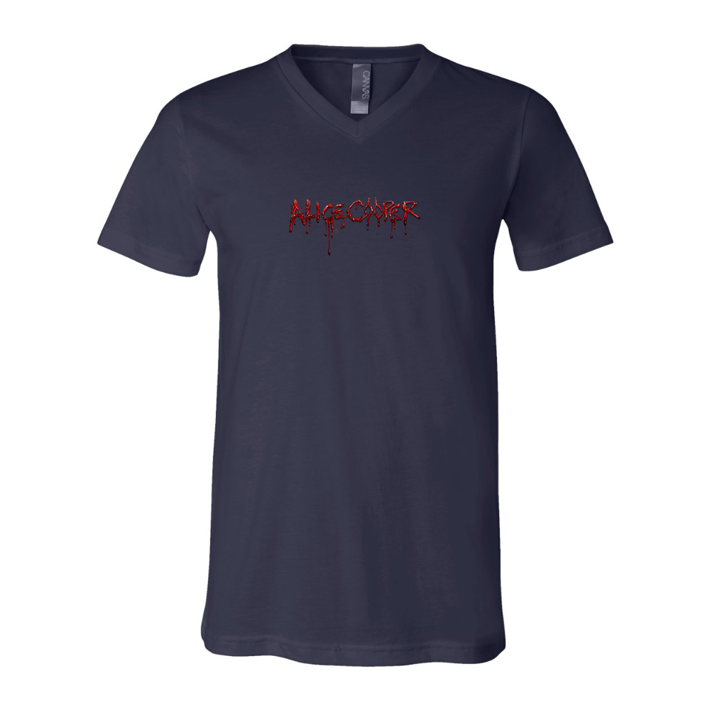 Alice Cooper Logo BELLA  CANVAS - Jersey V-Neck T-Shirt