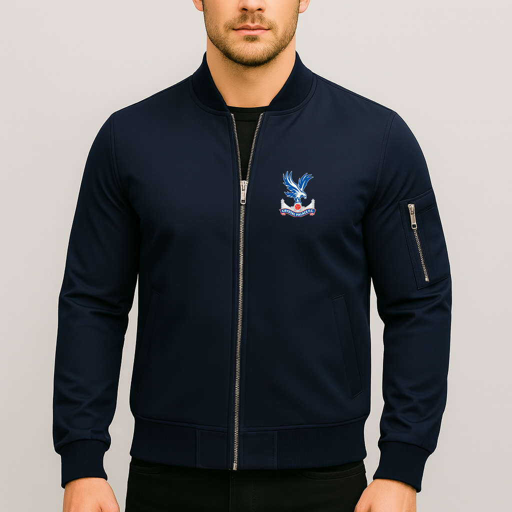 Men's Crystal Palace F.C Lightweight Bomber Jacket - Navy