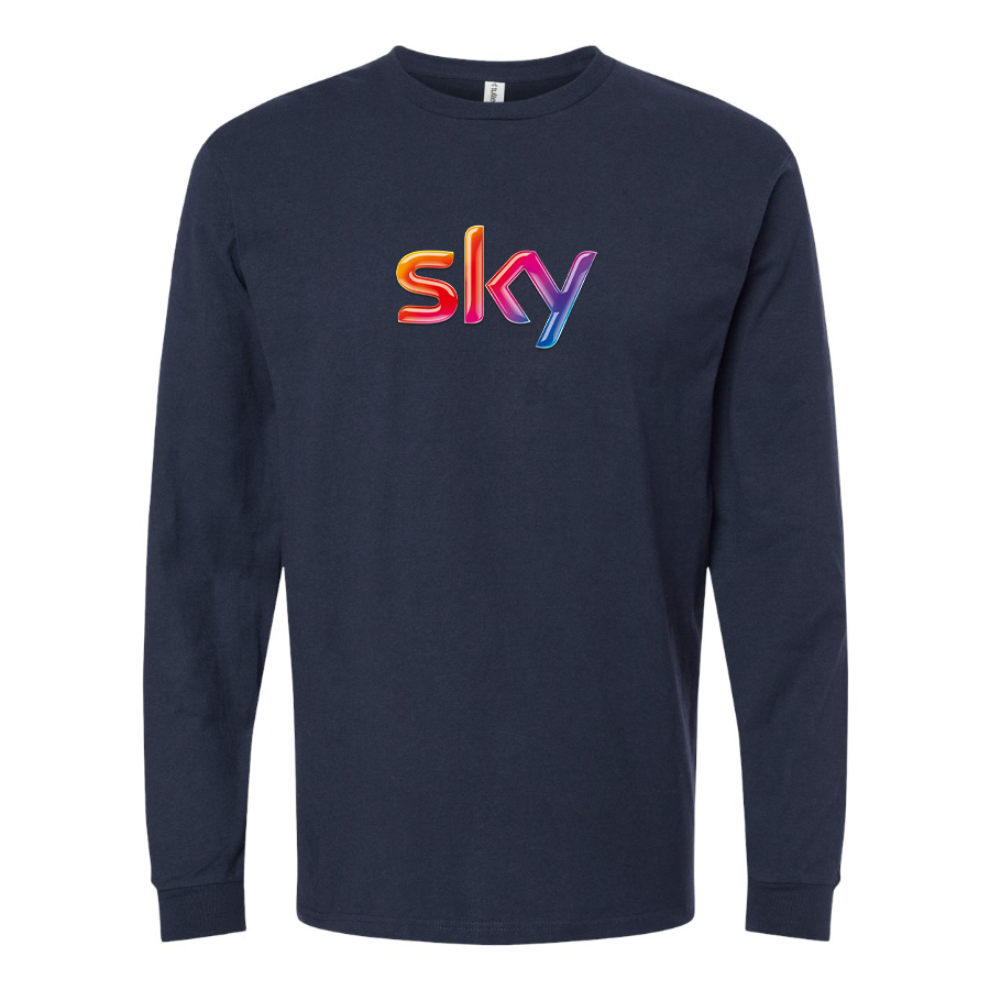 Men's Sky Logo Long Sleeve T-Shirt