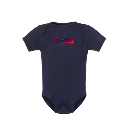 Atlanta Braves Logo Baby Romper Onesie