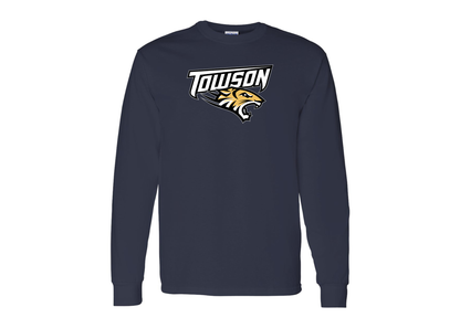 Men's Towson Tigers Gildan Heavy Cotton Long Sleeve T-Shirt