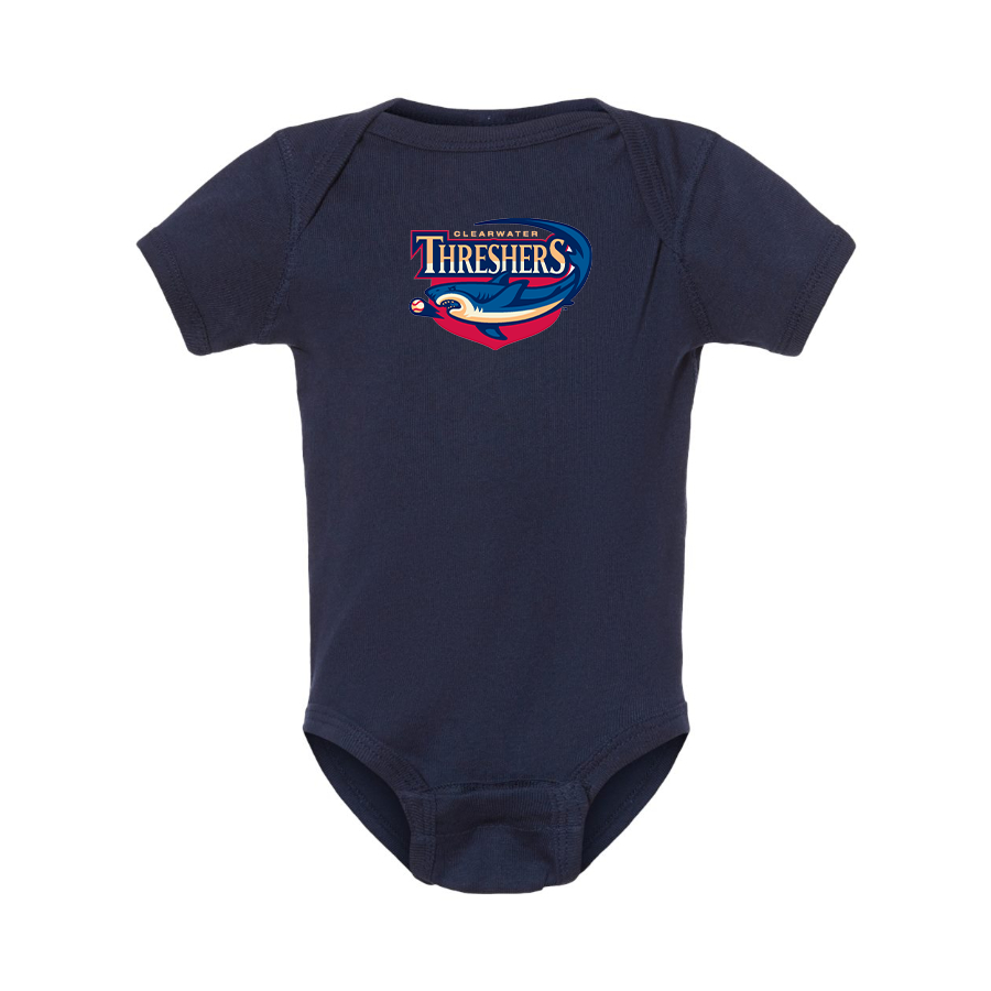 Clearwater Threshers Logo Baby Onesie Romper