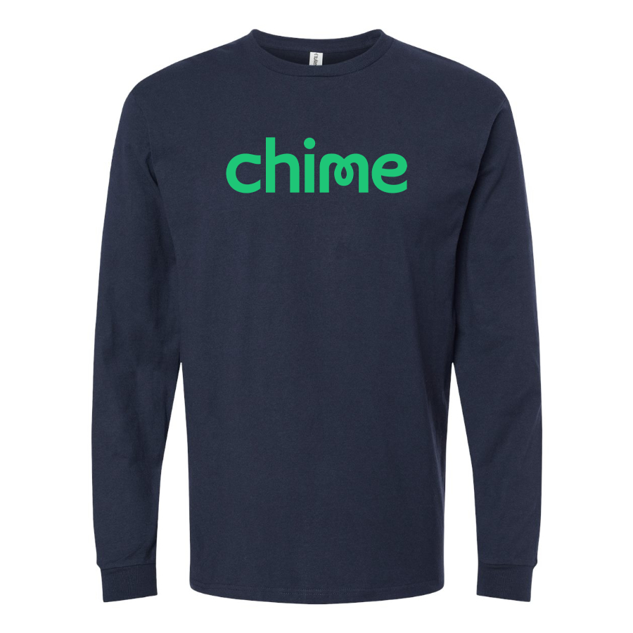 Men's Chime Logo Cotton Long Sleeve T-Shirt