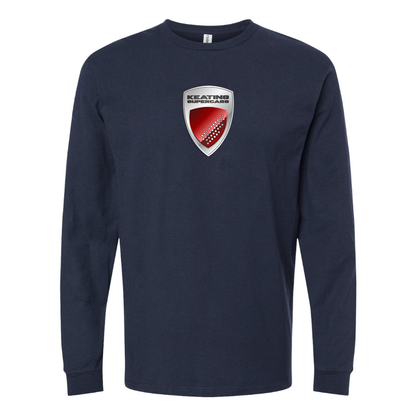 Men's Keating-Supercars Logo Cotton Long Sleeve T-Shirt