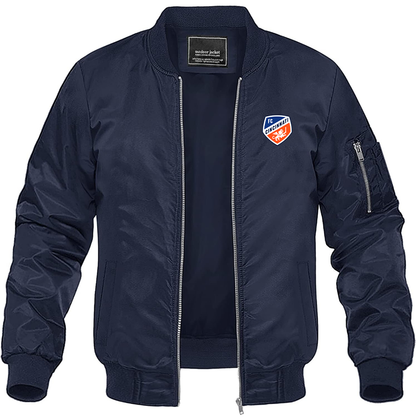 Men's FC Cincinnati Lightweight Bomber Jacket - Navy