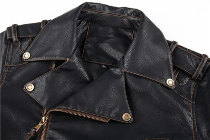 Mens Leather Jacket Motorcyclist Bikers Premium Quality