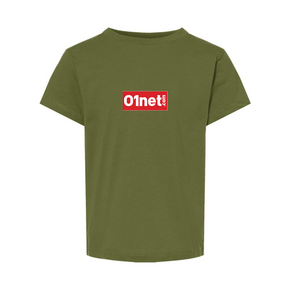 01net Logo BELLA  CANVAS Toddler Jersey Tee