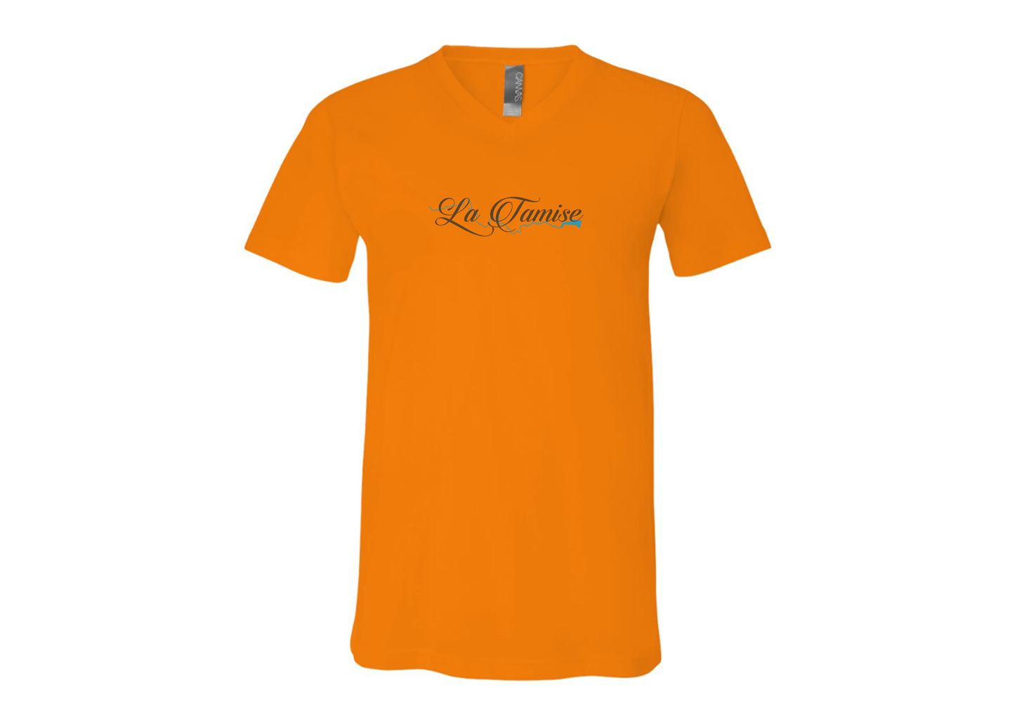La Tamise Logo BELLA  CANVAS - Jersey V-Neck T-Shirt