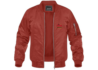 Men's The Habit Burger Grill Lightweight Bomber Jacket Windbreaker Softshell Varsity Jacket Coat