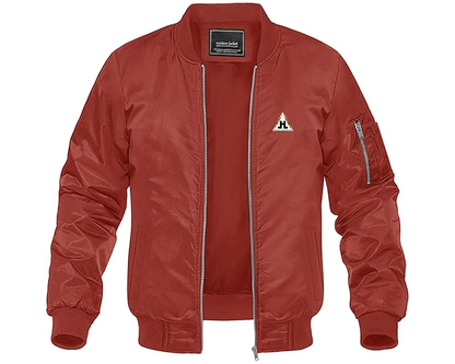 Men's Hansa Logo Lightweight Bomber Jacket Windbreaker Softshell Varsity Jacket Coat