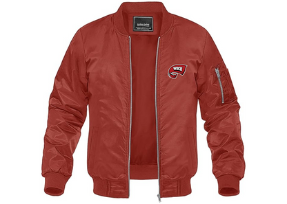 Men's Western Kentucky Hilltoppers Lightweight Bomber Jacket Windbreaker Softshell Varsity Jacket Coat