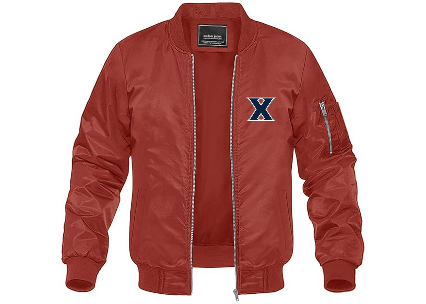 Men's Xavier Musketeers Lightweight Bomber Jacket Windbreaker Softshell Varsity Jacket Coat