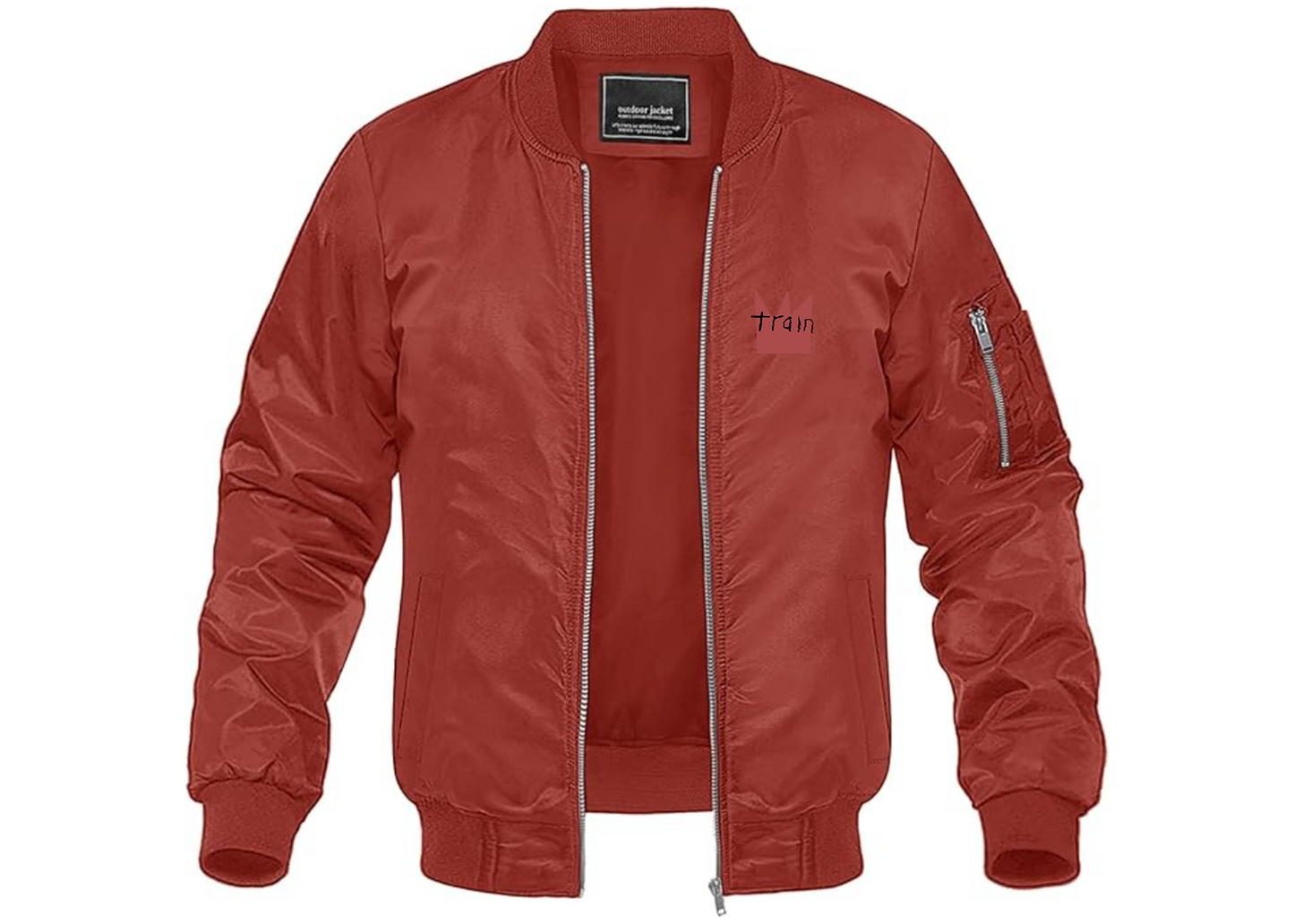 Men's Train Lightweight Bomber Jacket Windbreaker Softshell Varsity Jacket Coat