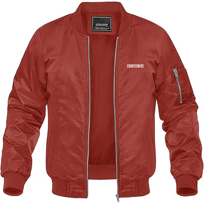 Men's The Courteeners Logo Lightweight Bomber Jacket Windbreaker Softshell Varsity Jacket Coat