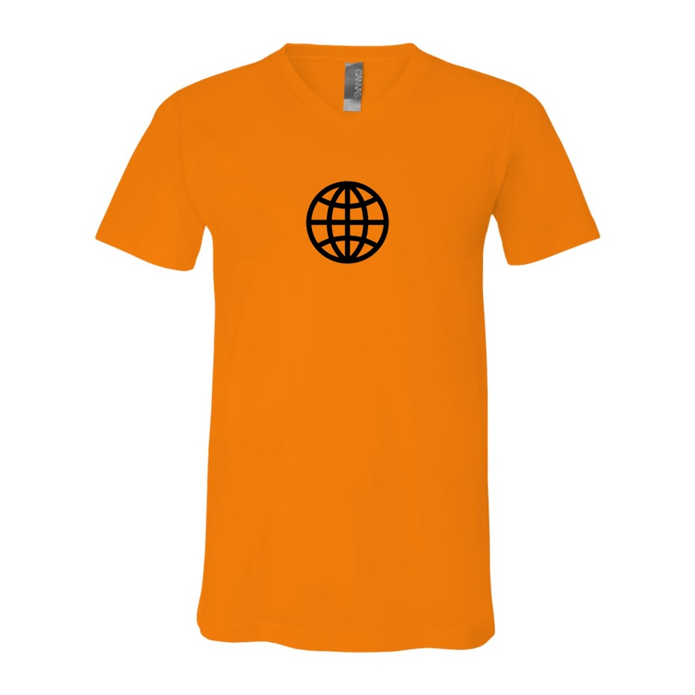 Internet Globe BELLA  CANVAS - Jersey V-Neck T-Shirt