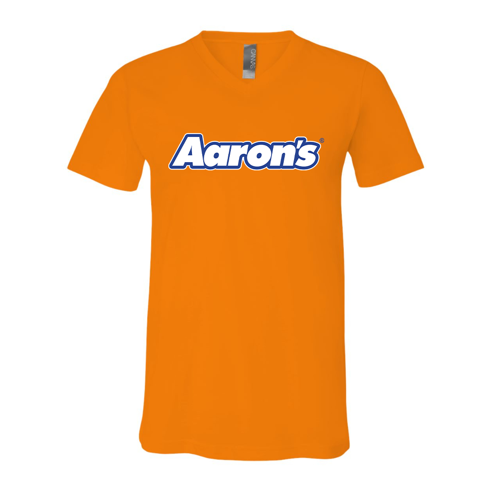Aaron_s Logo BELLA  CANVAS - Jersey V-Neck T-Shirt