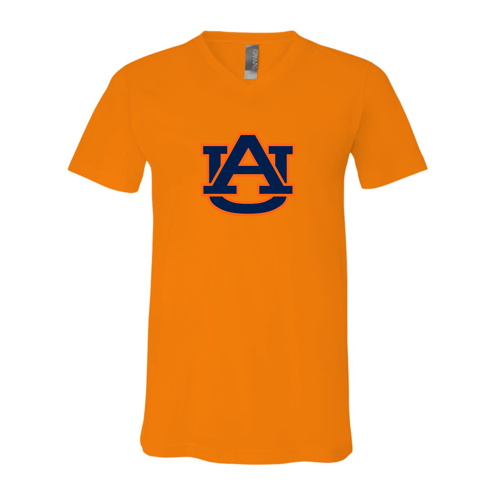 Auburn Tigers BELLA  CANVAS - Jersey V-Neck T-Shirt