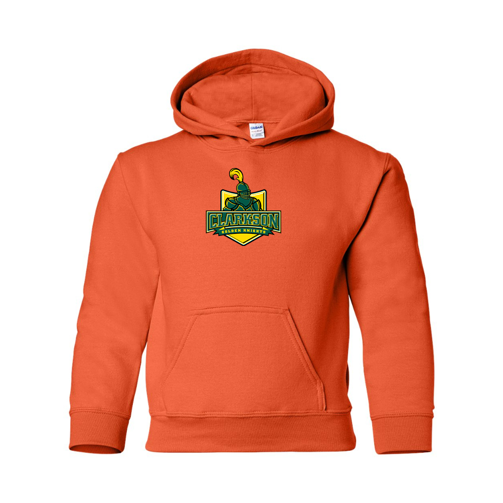 Youth Clarkson Golden Knights Gildan Heavy Blend  Hooded Sweatshirt