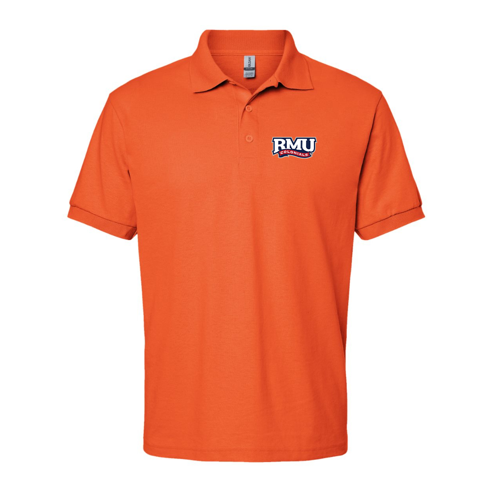 Men's Robert Morris Colonials Logo Gildan Dry Blend Jersey Polo