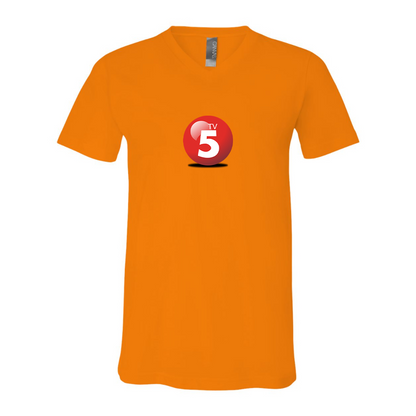 ABC TV5 Logo BELLA  CANVAS - Jersey V-Neck T-Shirt