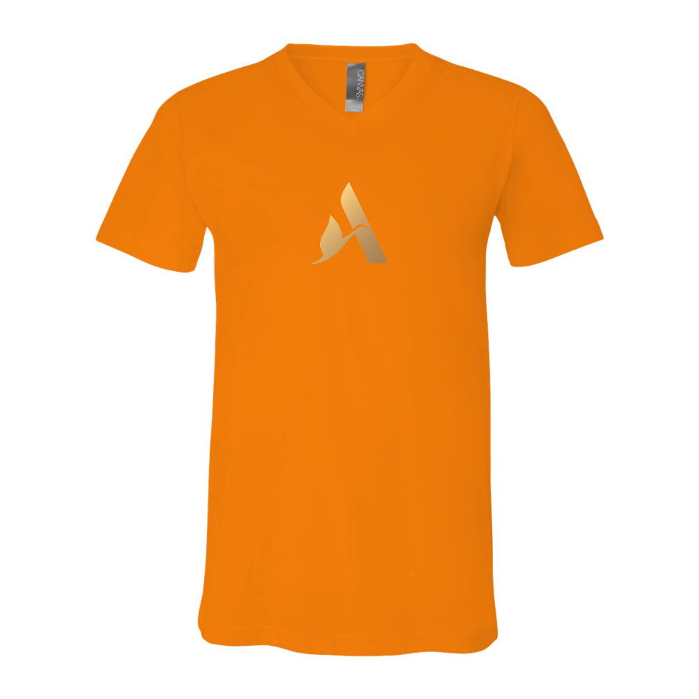Accor Golden Logo BELLA  CANVAS - Jersey V-Neck T-Shirt