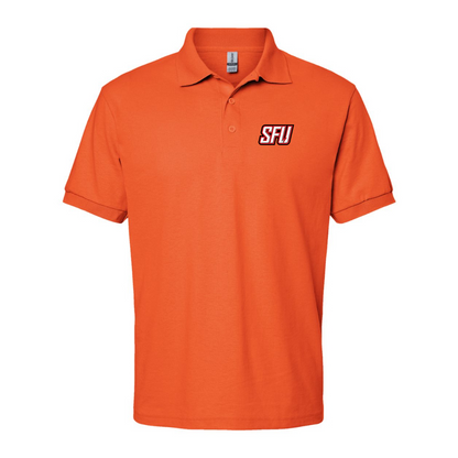 Men's Saint Francis Red Flash Logo Gildan Dry Blend Jersey Polo