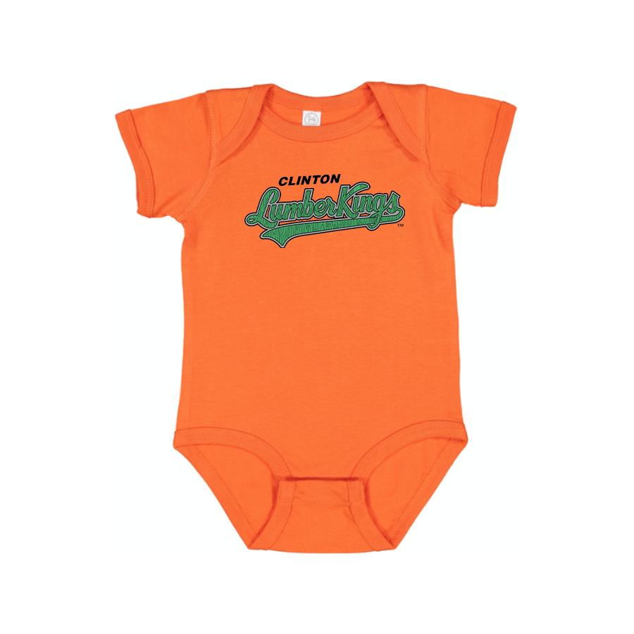 Clinton LumberKings   Logo Baby Onesie Romper