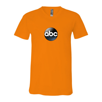Abc Logo BELLA  CANVAS - Jersey V-Neck T-Shirt
