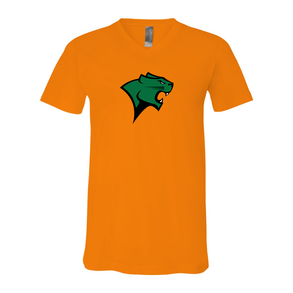 Chicago State Cougars BELLA  CANVAS - Jersey V-Neck T-Shirt