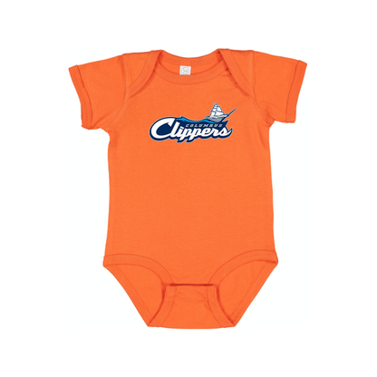 Columbus Clippers Logo Baby Onesie Romper