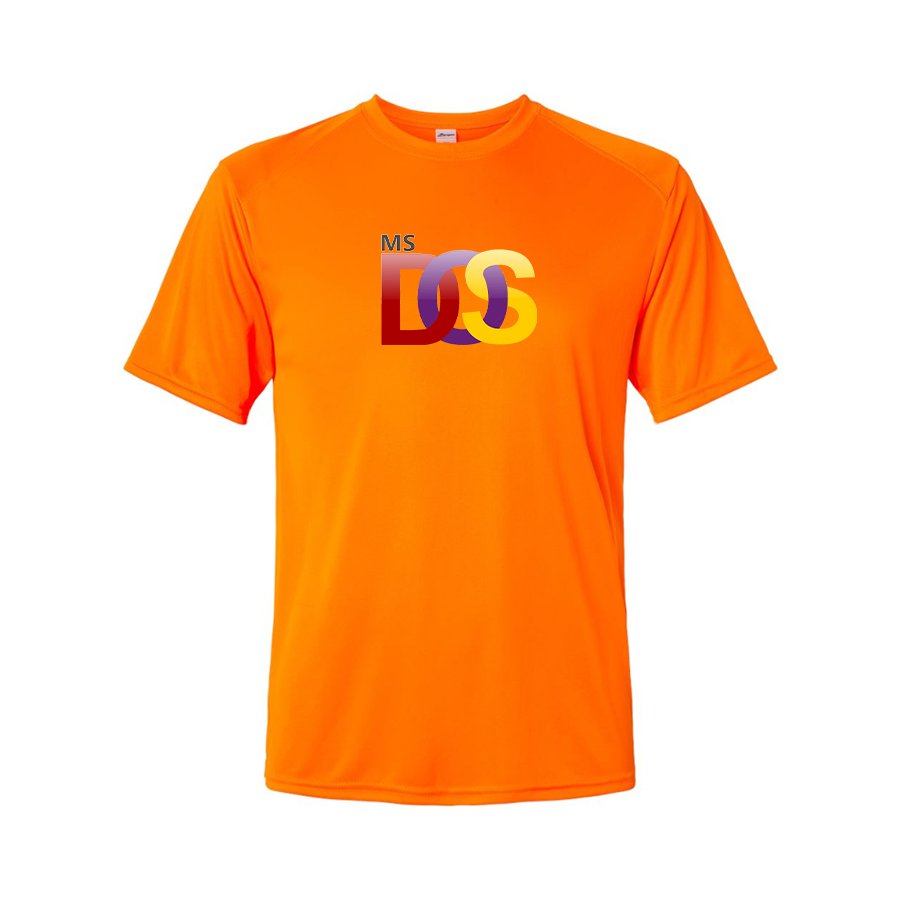 Men's MS DOS Logo Polyester T-Shirt