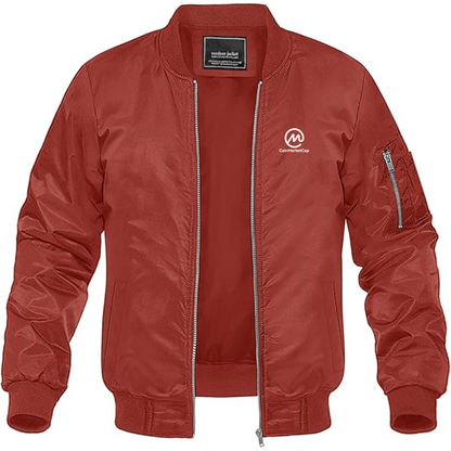 Men's CoinMarketCap Logo Lightweight Bomber Jacket Windbreaker Softshell Varsity Jacket Coat