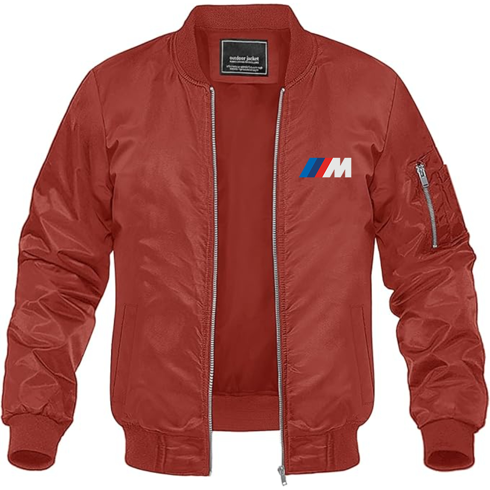 BMW M Logo Lightweight Bomber Jacket Windbreaker Softshell Varsity Jacket Coat (Copy)