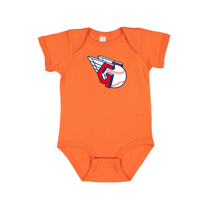 Cleveland Guardians  Logo Baby Onesie Romper