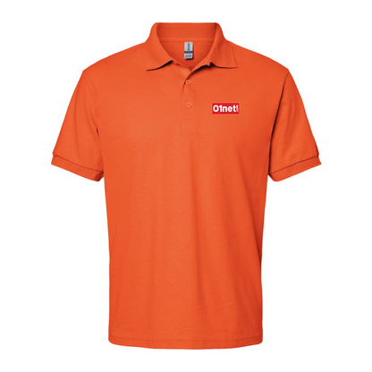 Men's  01net Logo Gildan Dry Blend Jersey Polo