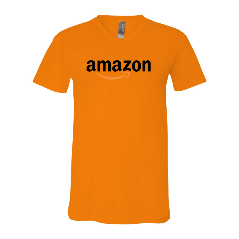 Amazon Logo BELLA  CANVAS - Jersey V-Neck T-Shirt