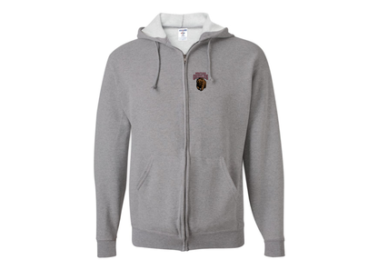 Men's Montana Grizzliesl JERZEES NuBlend Full-Zip Hooded Sweatshirt