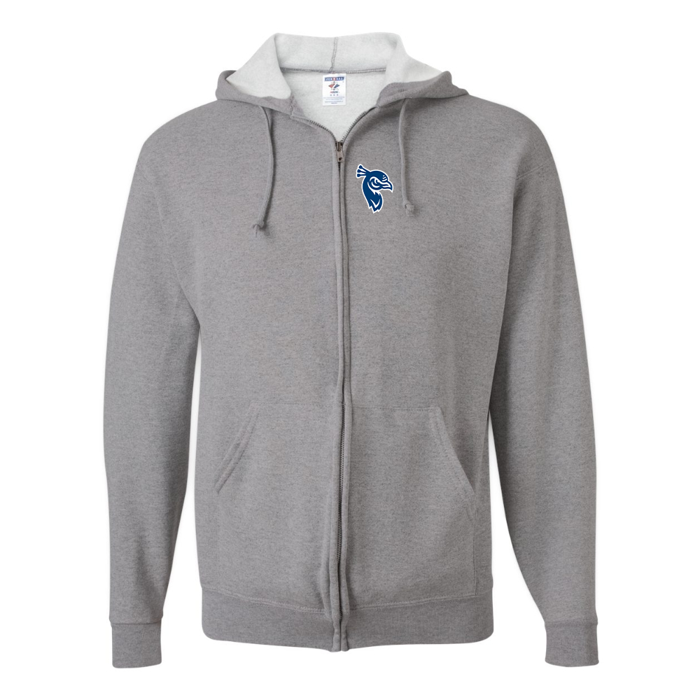 Men's Saint Peters Peacocks Logo JERZEES NuBlend Full-Zip Hooded Sweatshirt