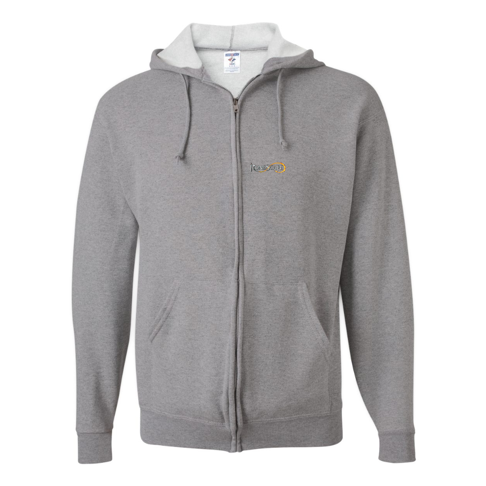 Men's Runescape Logo JERZEES NuBlend Full-Zip Hooded Sweatshirt