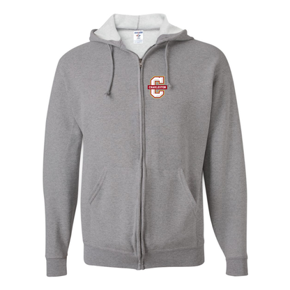 Men's Charleston Cougars JERZEES NuBlend Full-Zip Hooded Sweatshirt