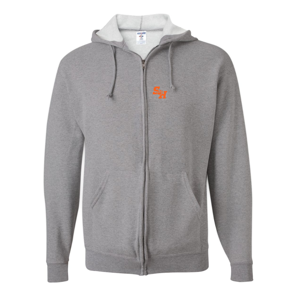 Men's Sam Houston State Bearkats Logo JERZEES NuBlend Full-Zip Hooded Sweatshirt