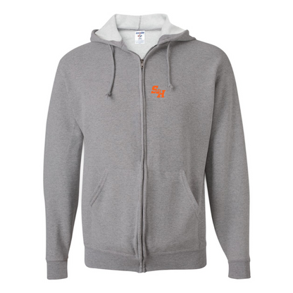 Men's Sam Houston State Bearkats Logo JERZEES NuBlend Full-Zip Hooded Sweatshirt