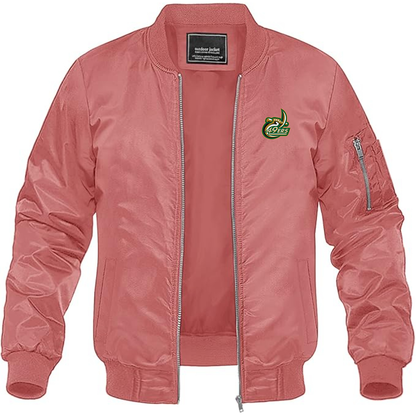 Men's Charlotte 49ers Lightweight Bomber Jacket Windbreaker Softshell Varsity Jacket Coat