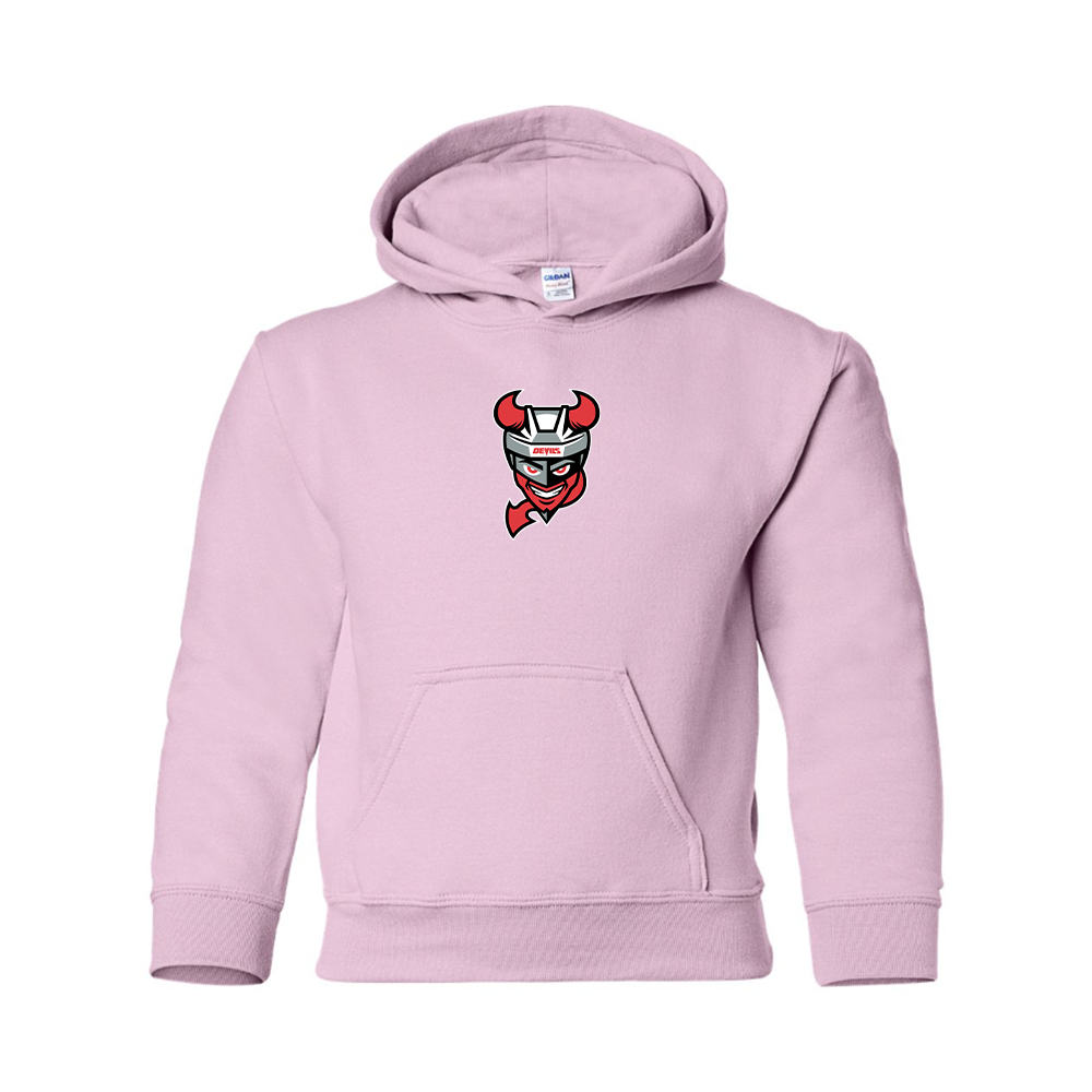 Youth Binghamton Devils Logo Pullover Hoodie